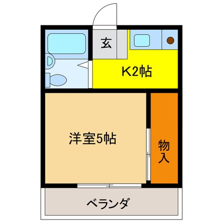 コーポラス青柳の物件間取画像